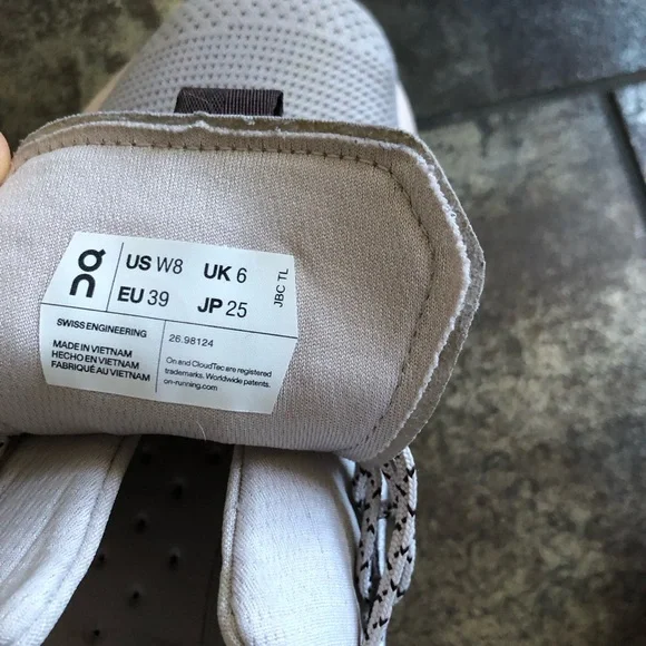 On Running Women's Cloudnova Sneakers - Gray and Soft pink eggshells - Picture 9 of 10